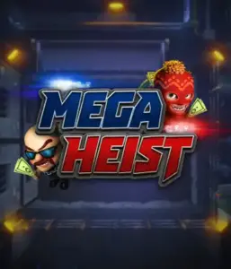 Get ready for the thrilling world of the Mega Heist game by Relax Gaming, highlighting mischievous characters ready to pull off a daring robbery. This image portrays the excitement of the heist with its striking logo and a shadowy vault backdrop. Ideal for fans of heist movies, delivering a gripping escape. 